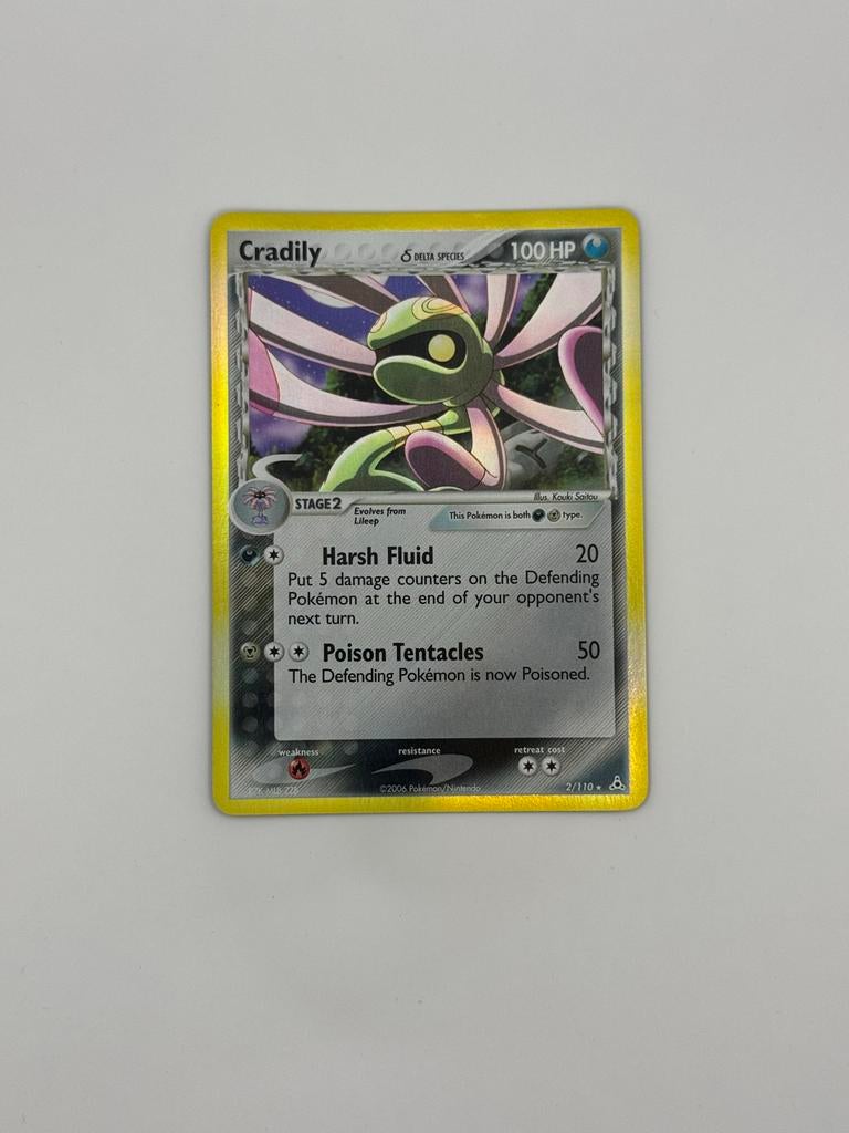 Cradily, 2/110, EX Holon Phantoms, Holo Rare, NM/M, Ophalen of Verzenden, Zo goed als nieuw, Losse kaart, Foil