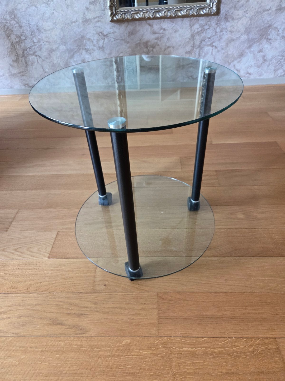 Bijzettafeltje op wieltjes, Ophalen, Minder dan 45 cm, Minder dan 55 cm, Rond