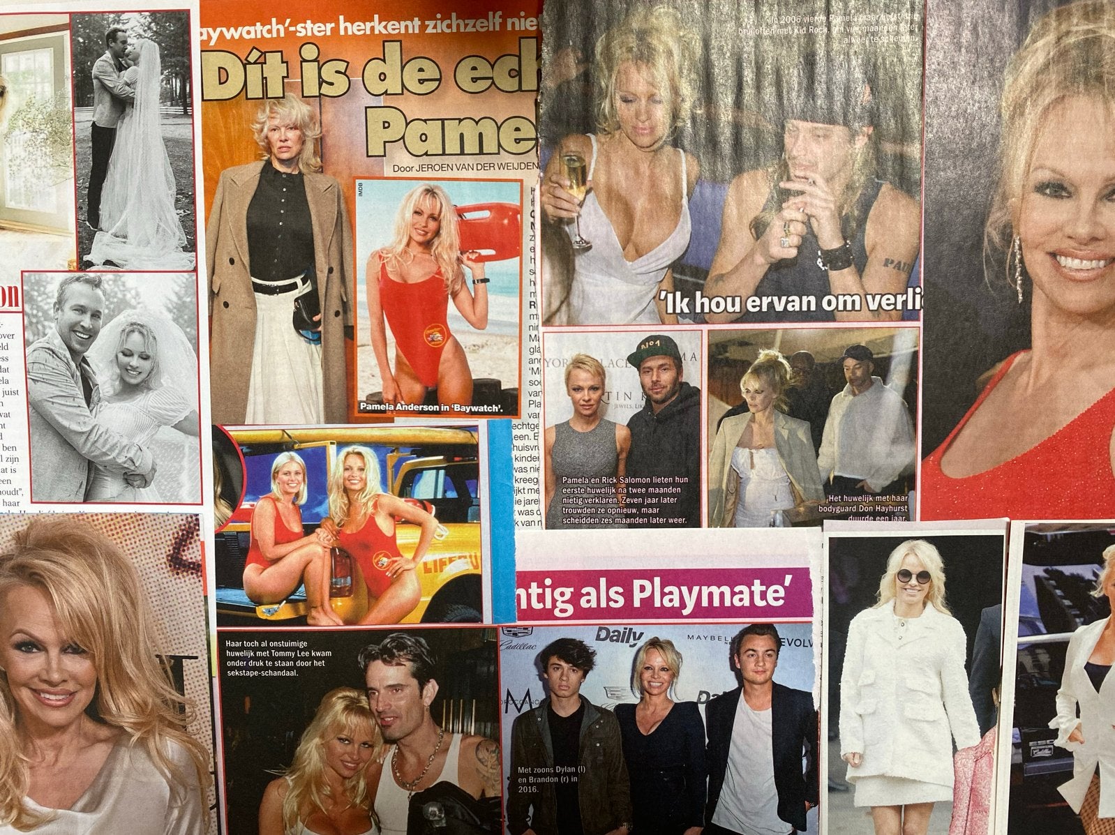 30 Knipsels Pamela Anderson - Baywatch & Meer, Ophalen of Verzenden, 1980 tot heden, Buitenland, Knipsel(s)