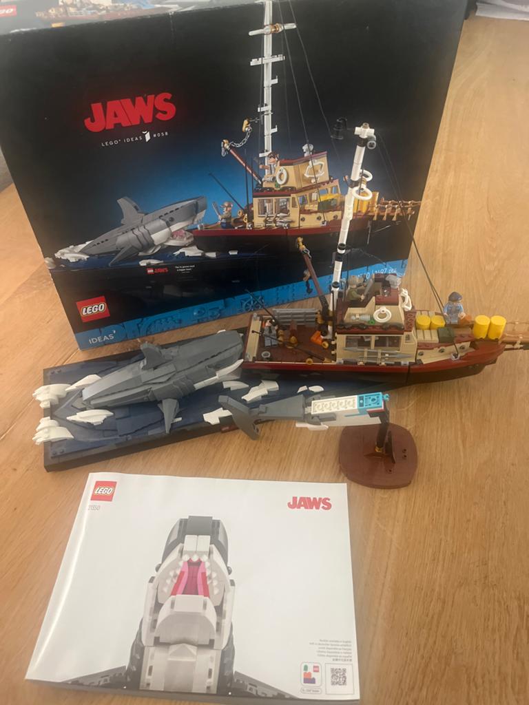LEGO Ideas Jaws 21341 - Nieuwstaat met doos en instructies, Ophalen, Gebruikt, Lego, Ideas