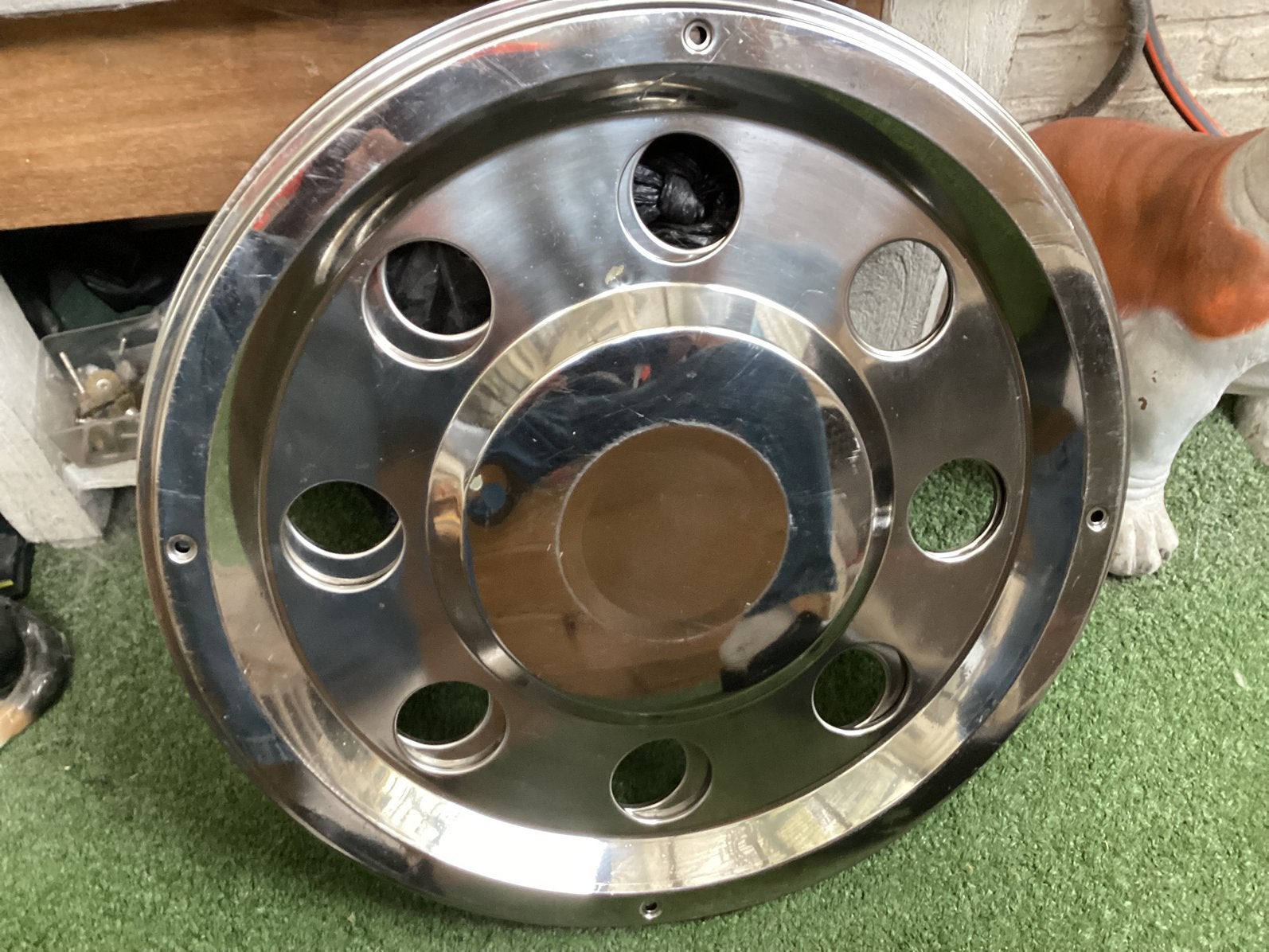 Rvs Wieldoppen 19 1/2 inch, Ophalen of Verzenden, Zo goed als nieuw