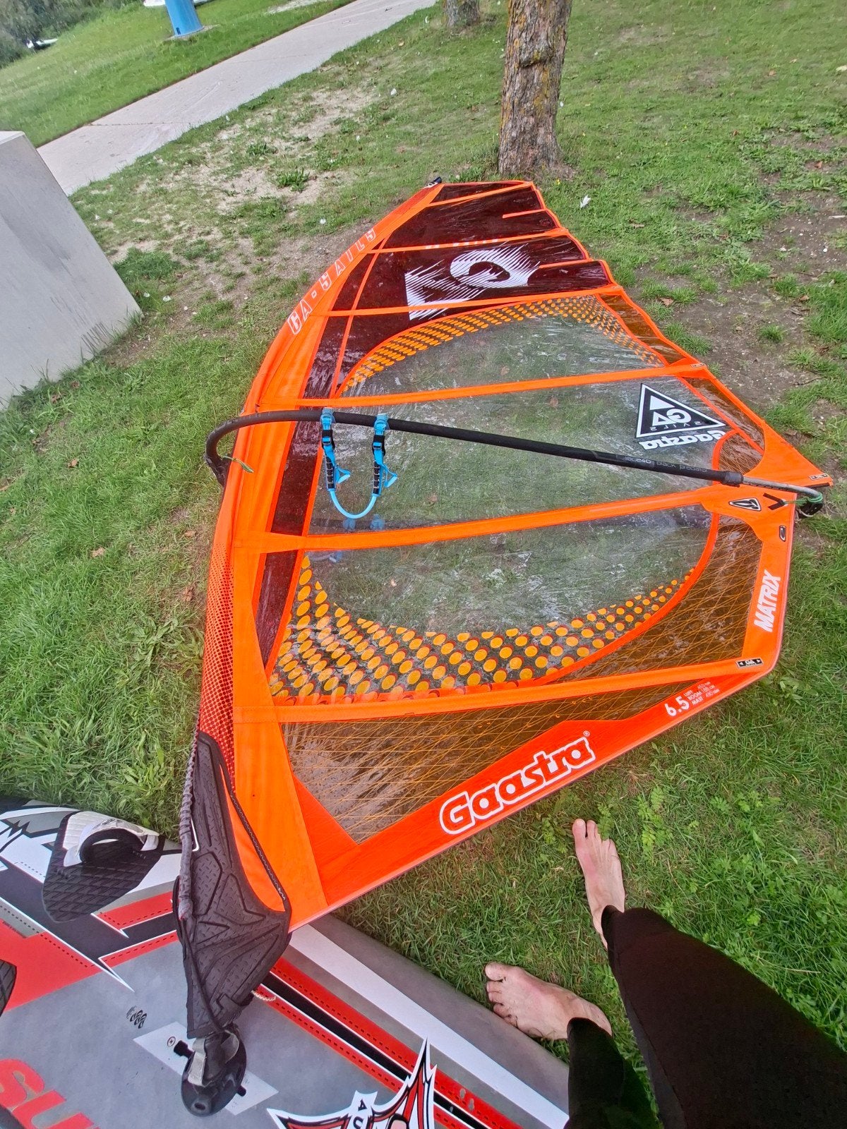 Gaastra surfzeil 6.5m. Matrix, Watersport en Boten, Ophalen of Verzenden, Zo goed als nieuw, Gaastra, Zeil