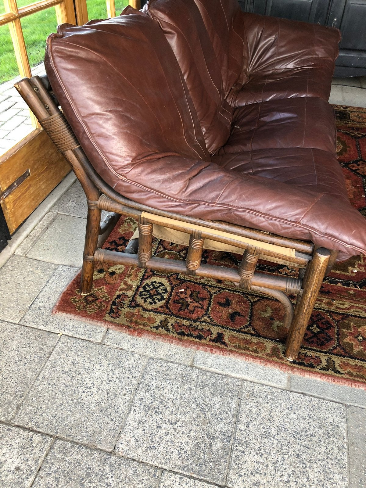 Manou leren bank, Ophalen, Manou, Minder dan 75 cm, 150 tot 200 cm