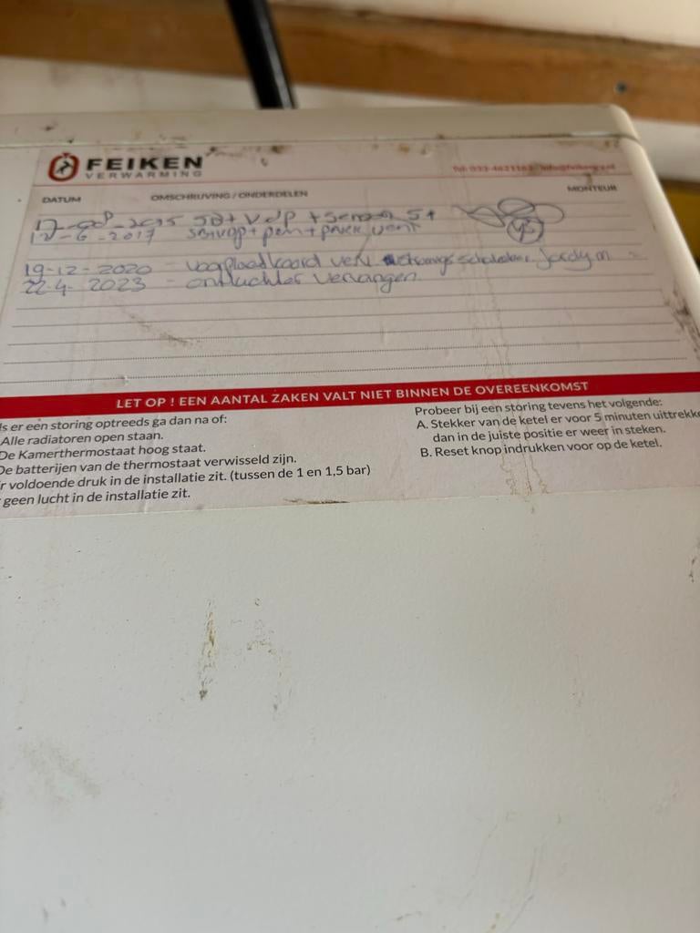 Intergas HRE 36/30 CV-ketel uit 2013 - Goed onderhouden, Ophalen, Gebruikt, Cv-ketel of Combi-ketel, Hoog rendement (Hr)