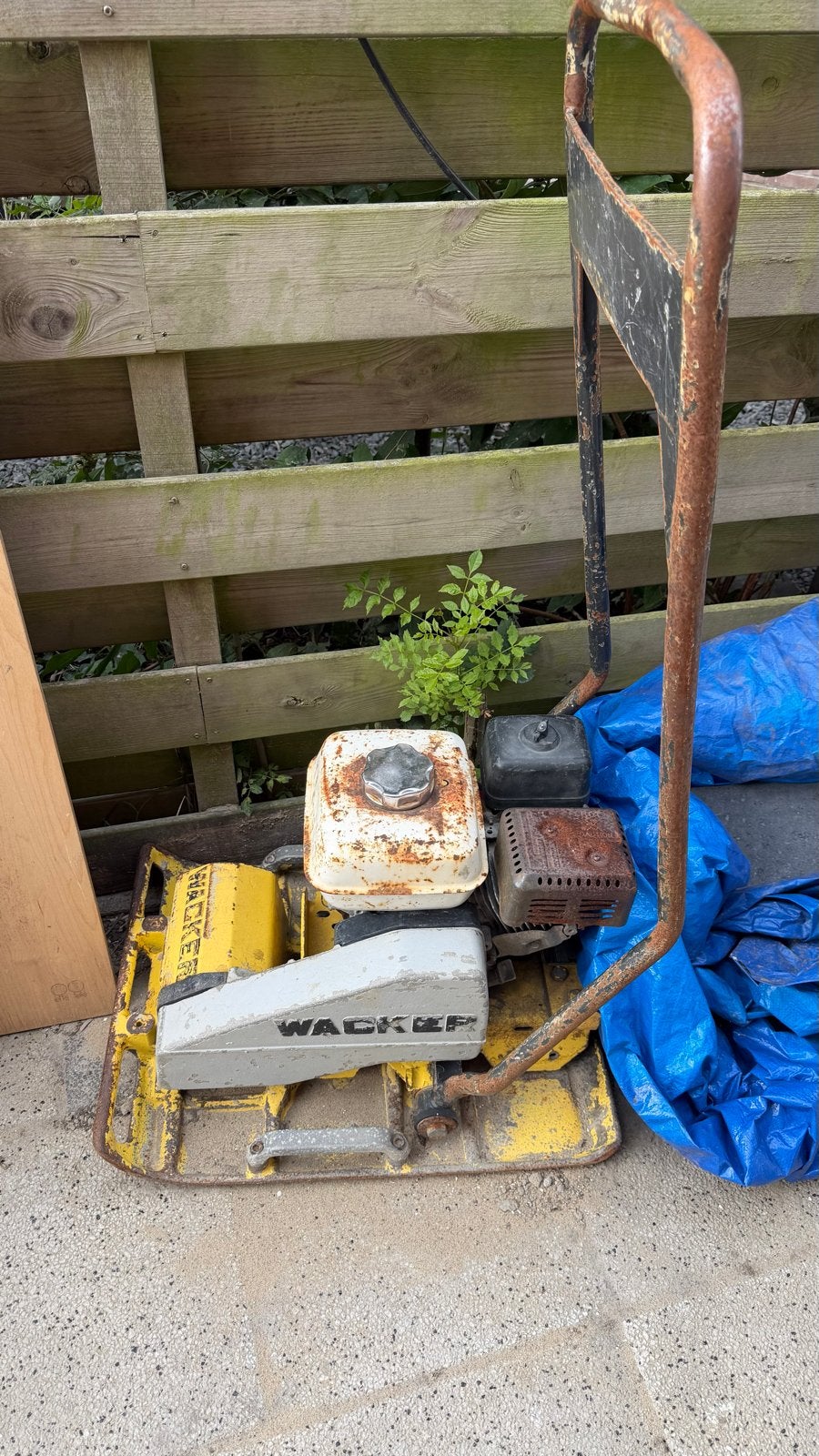 Wacker UPA1750 Trillerplaat met Honda GX160 motor, Ophalen, Gebruikt