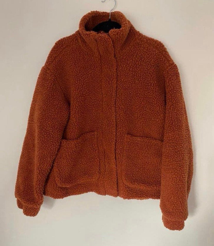 Wollen Winterjas / vest maat m., Verzenden, Zo goed als nieuw, Maat 38/40 (M), Oranje