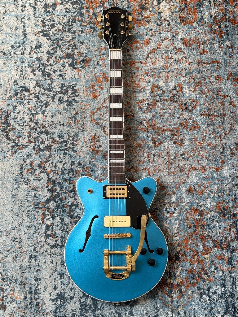 Gretsch G2655TG-P90 Limited Edition Streamliner Riviera Blue, Ophalen, Zo goed als nieuw, Hollow body, Overige merken