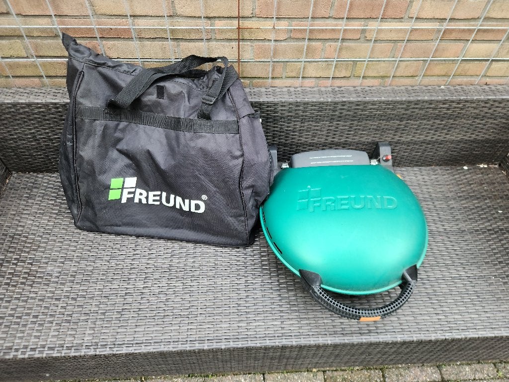Freund O-grill gas bbq draagbaar, Tuin en Terras, Gasbarbecues, Ophalen of Verzenden, Zo goed als nieuw, Freund