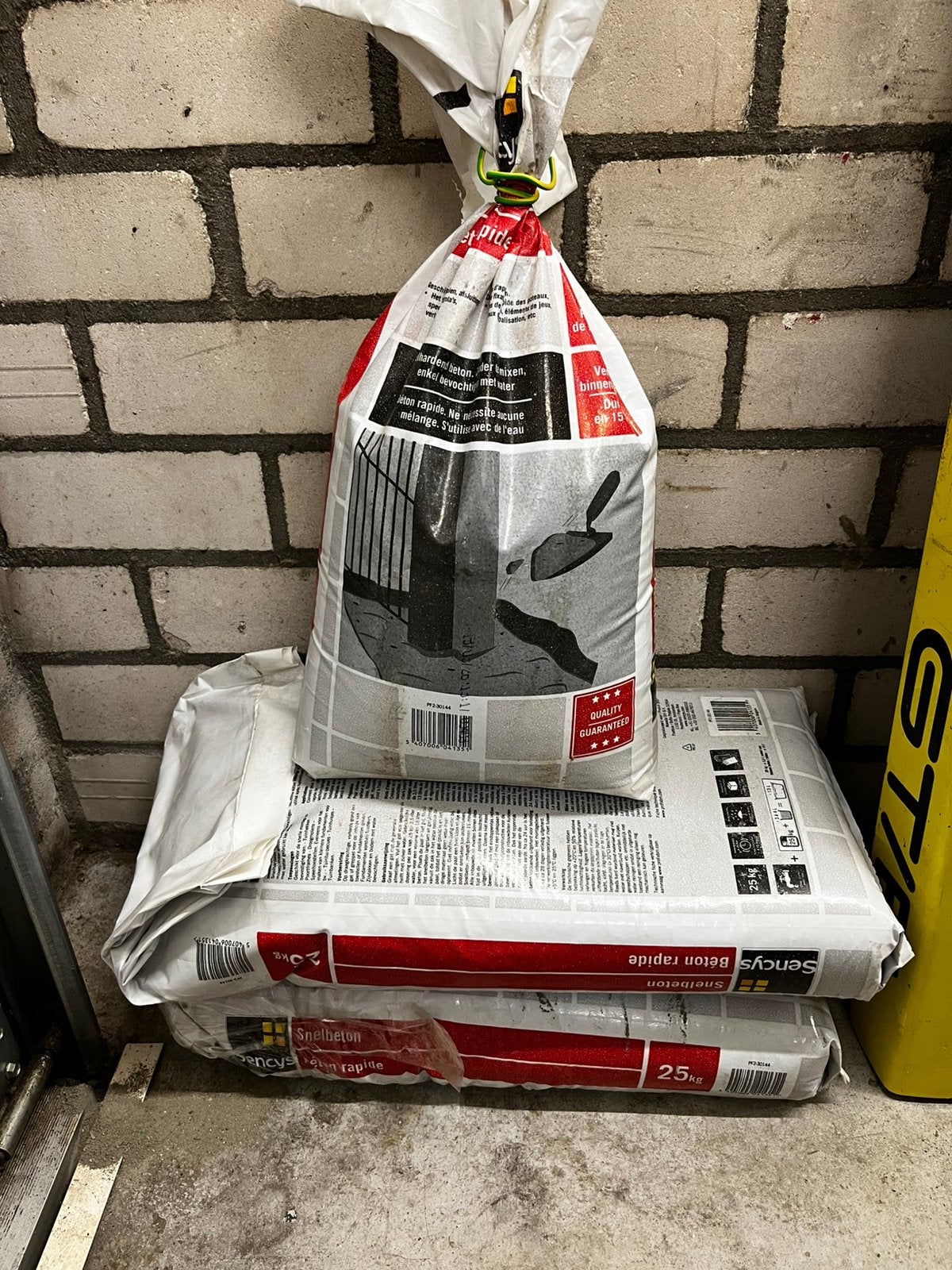 Snelbeton, Ophalen, Zo goed als nieuw