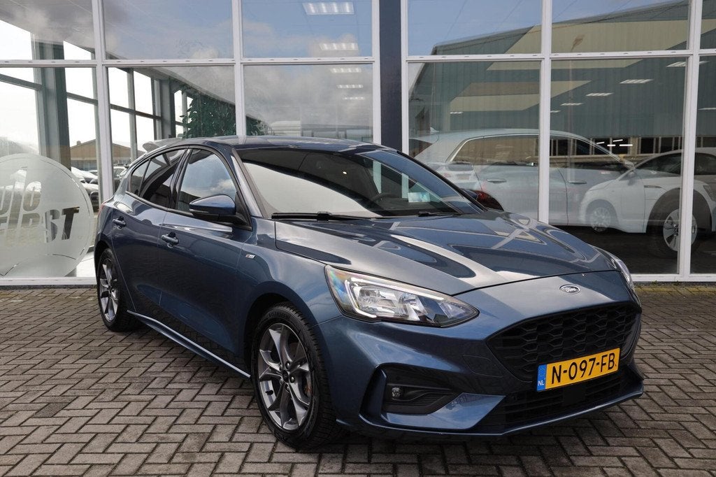 Ford Focus 1.0 EcoBoost Hybrid ST Line Business|Camera|Navi|, Lichtsensor, Gebruikt, Euro 6, Blauw