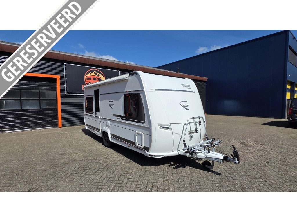 Fendt Saphir 465 SFB airco,mover,tent, Caravans en Kamperen, Caravans, Schokbreker, Rondzit, Bedrijf, Overige typen