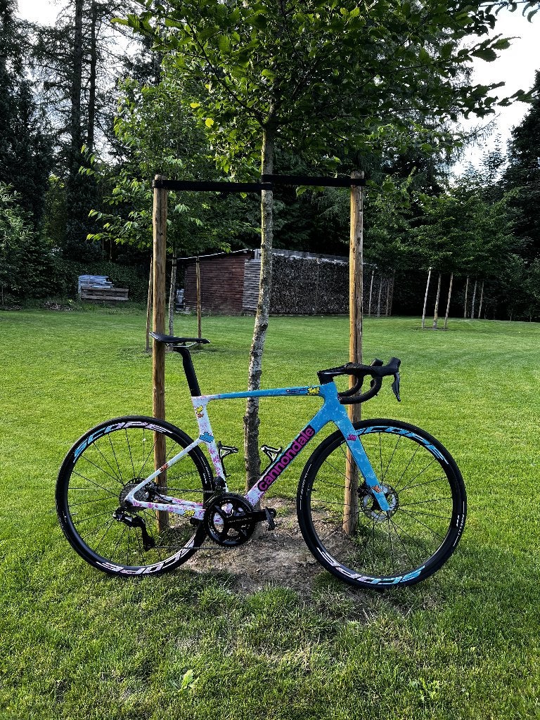 Cannondale SuperSix EVO Hi-MOD – Tour de Tietema – Maat 54, Carbon, Heren, Zo goed als nieuw, Meer dan 20 versnellingen