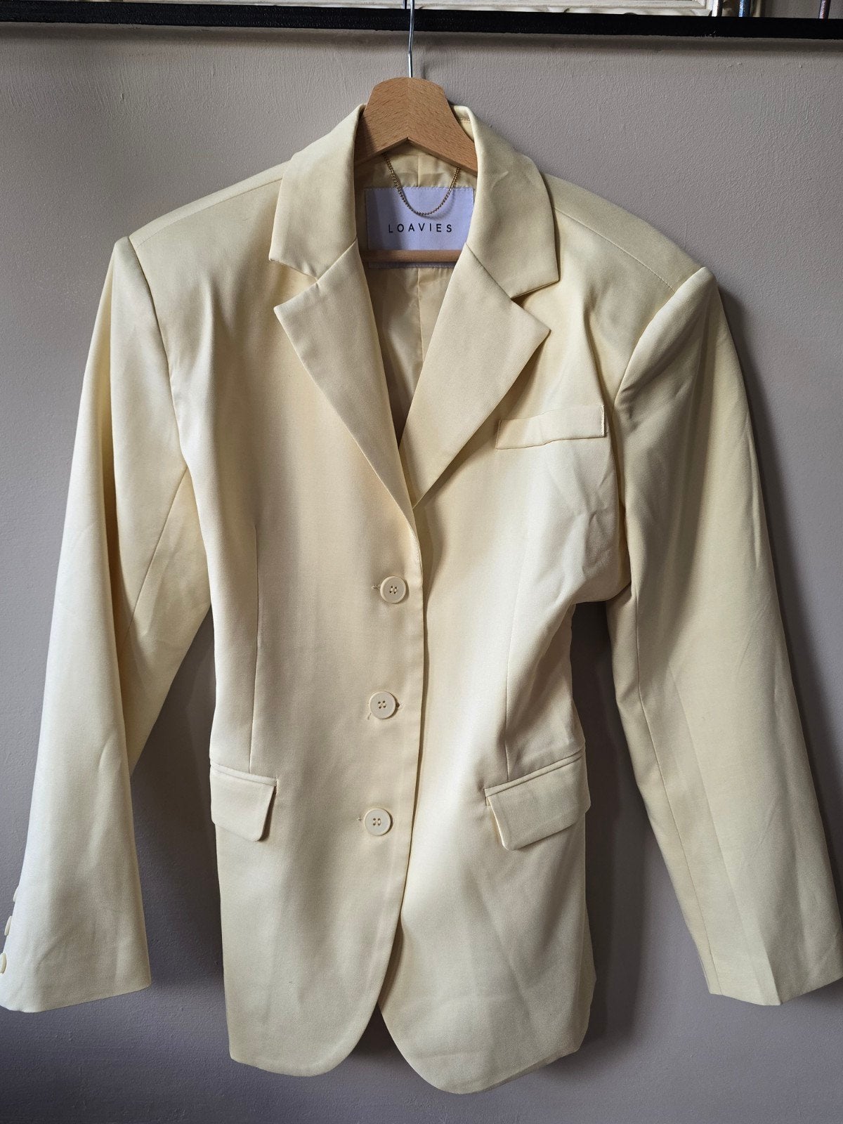 Loavies Botergele Blazer Maat S (valt als S/M), Geel, Ophalen of Verzenden, Jasje, Maat 36 (S)