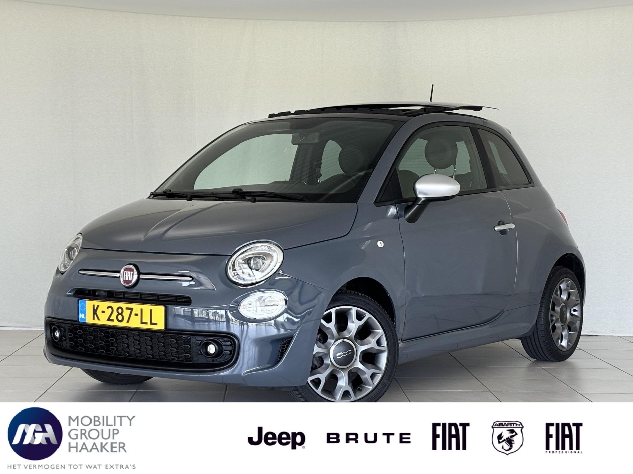 Fiat 500 1.0 Hybrid Rockstar | Apple-Android | Schuif-Kantel, Auto's, Fiat, Voorwielaandrijving, Stof, 4 stoelen, Origineel Nederlands