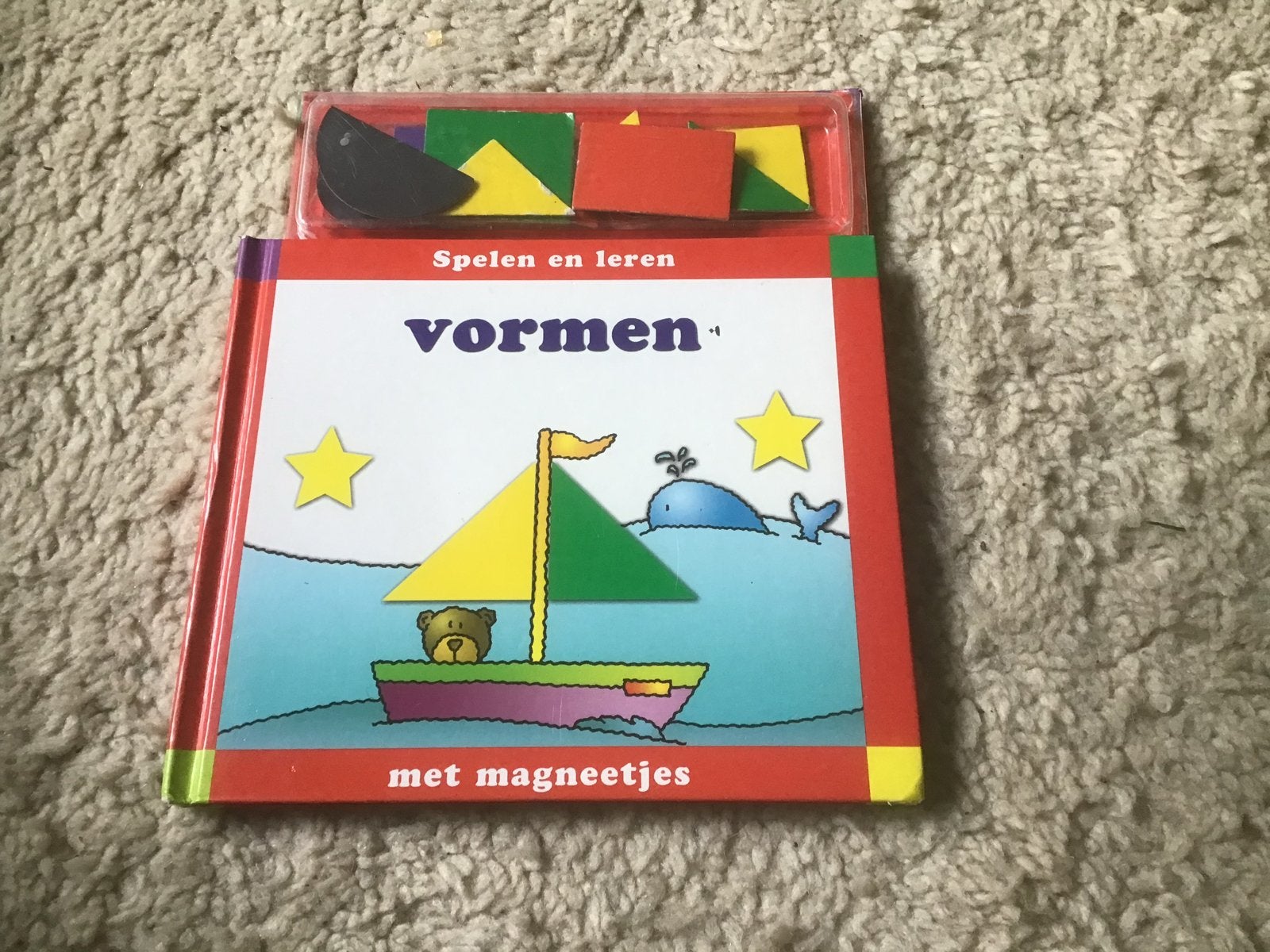 Spelen en leren: vormen met magneetjes opbr giro 555, Ophalen of Verzenden, Gebruikt, Knutselen