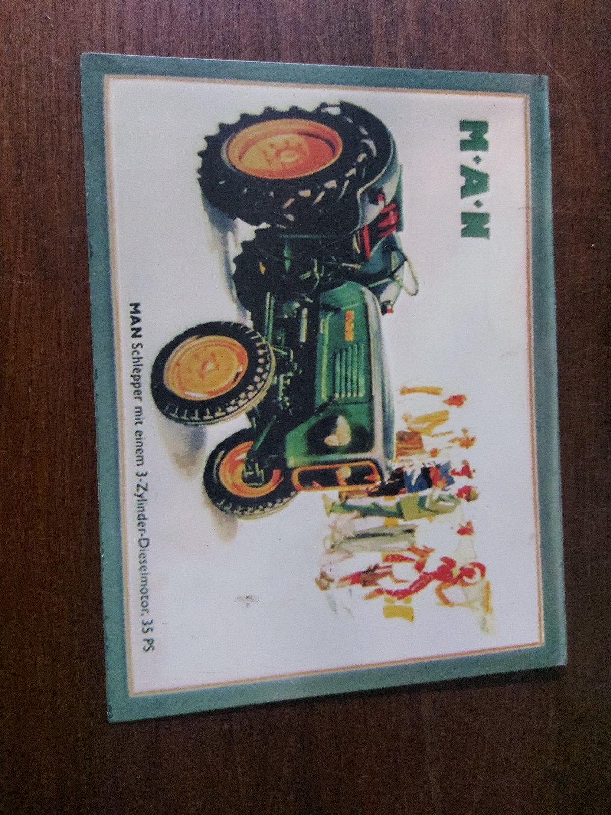 Reclameplaat MAN Schlepper 35 PS oldtimer Porsche Lanz Deutz, Boeken, Auto's | Boeken, Ophalen of Verzenden, Zo goed als nieuw