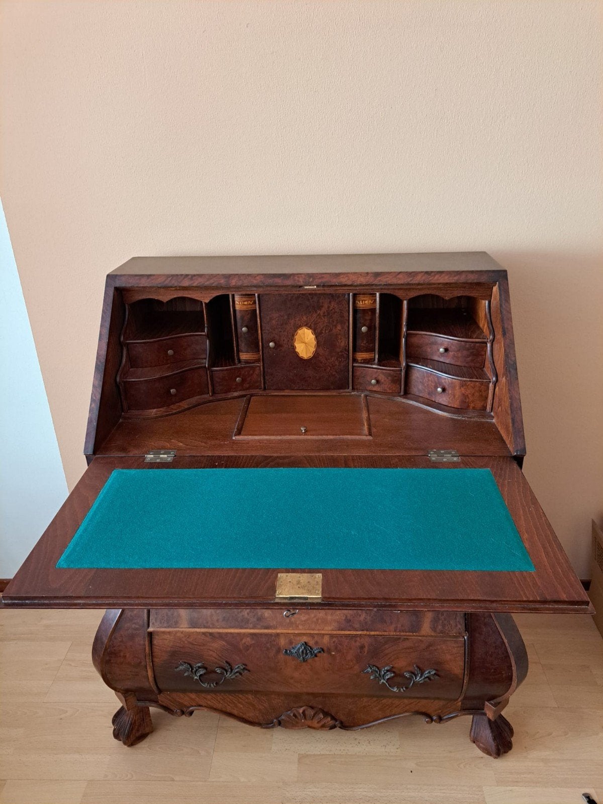 Secretaire  Wortelnoten - Barokstijl, Ophalen, Gebruikt, Barok
