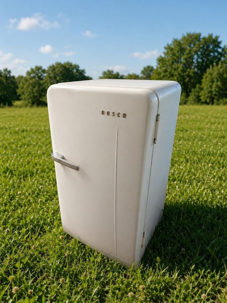 Originele Vintage Bosch Koelkast uit 1959., Witgoed en Apparatuur, Koelkasten en IJskasten, 85 tot 120 cm, Gebruikt, 75 tot 100 liter