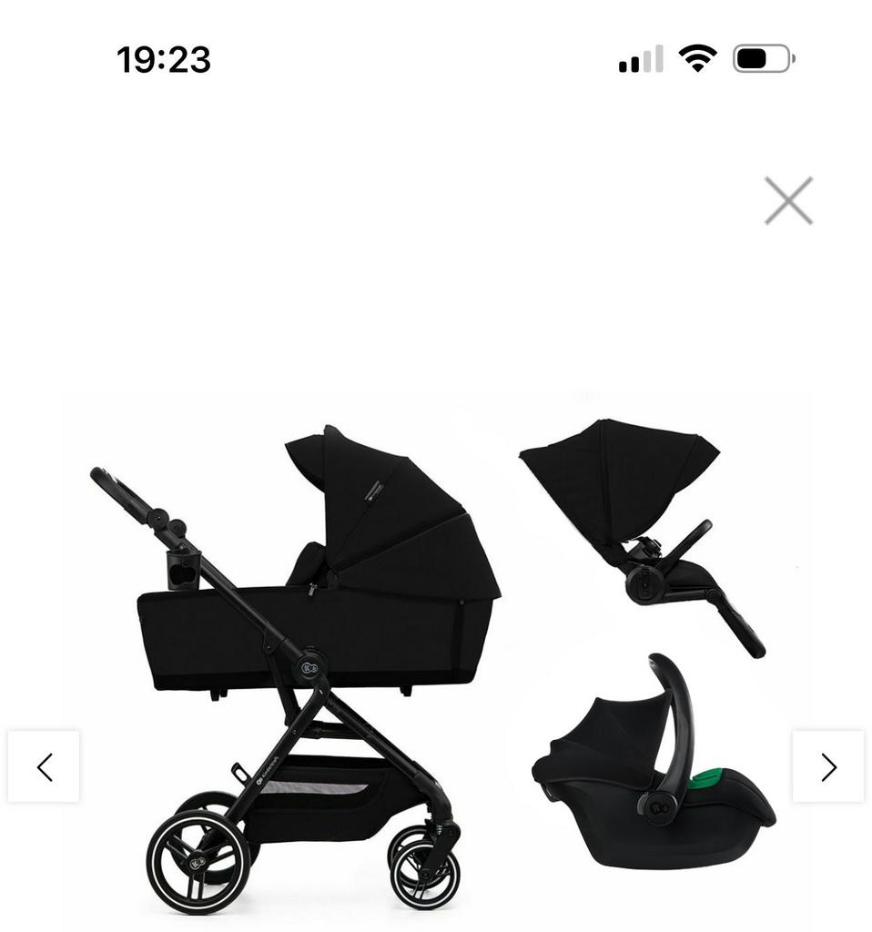Kinderkraft 3-in-1 Combiwagen - Compleet met Reiswieg & Auto, Gebruikt, Combiwagen, Met autostoeltje, Ophalen