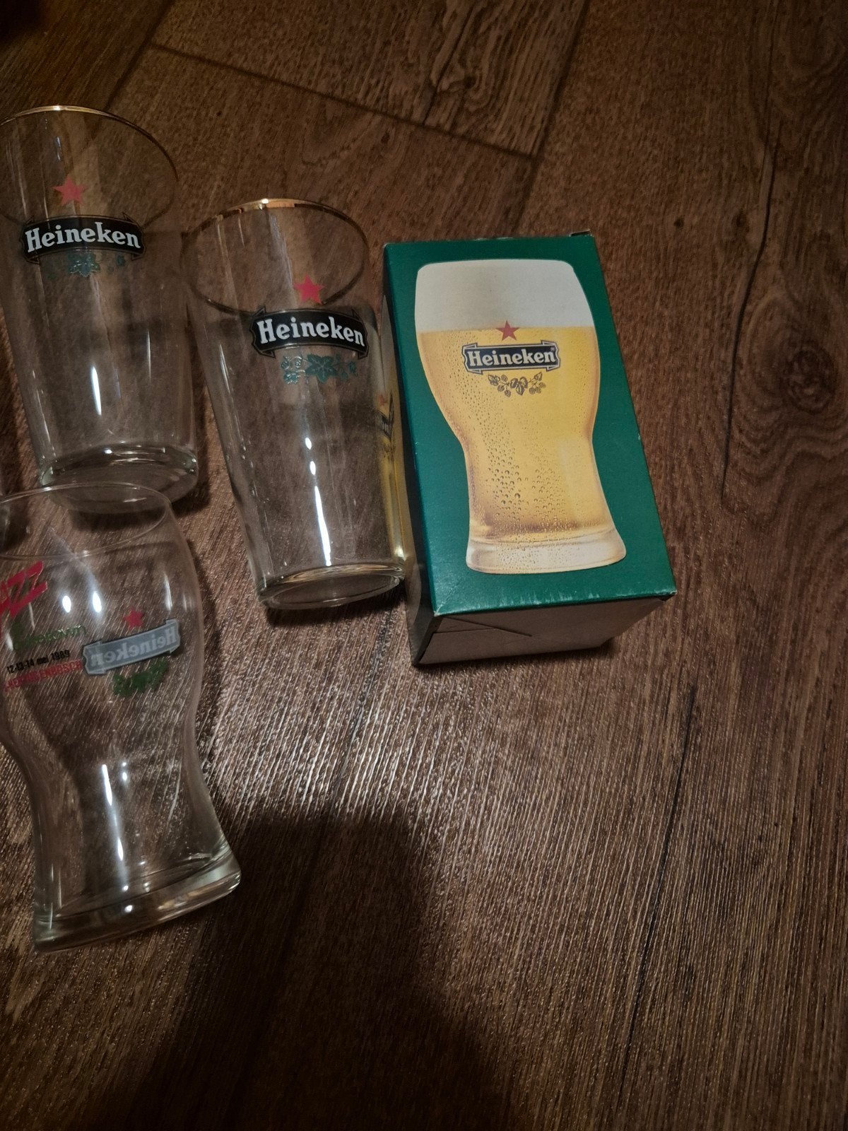 Verschillende Heineken bierglazen, Verzamelen, Ophalen of Verzenden, Zo goed als nieuw, Glas of Glazen, Heineken