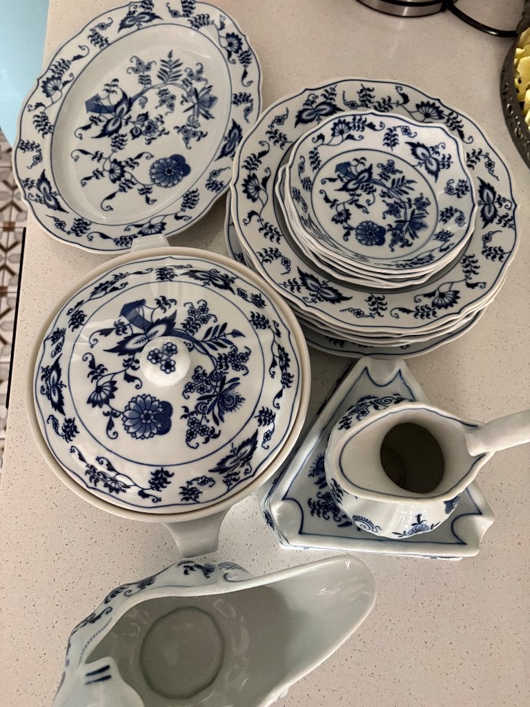 Overbodig servies Blue Danube, Ophalen, Gebruikt, Overige merken, Bord(en)