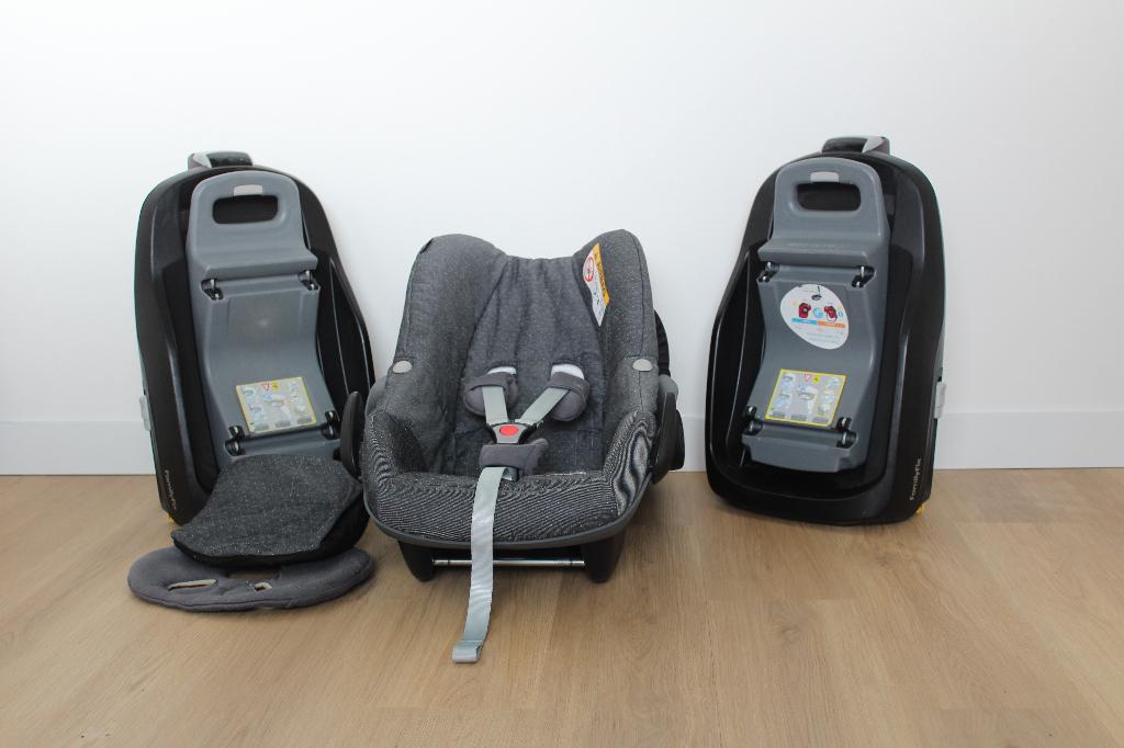 Maxi-Cosi Pebble Sparkling Grey (incl. 2 FamilyFix), Ophalen, 0 t/m 13 kg, Maxi-Cosi, Isofix