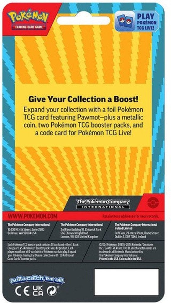 Pokémon Enhanced 2-Pack Blister Pawmot, Ophalen of Verzenden, Nieuw, Booster, Foil