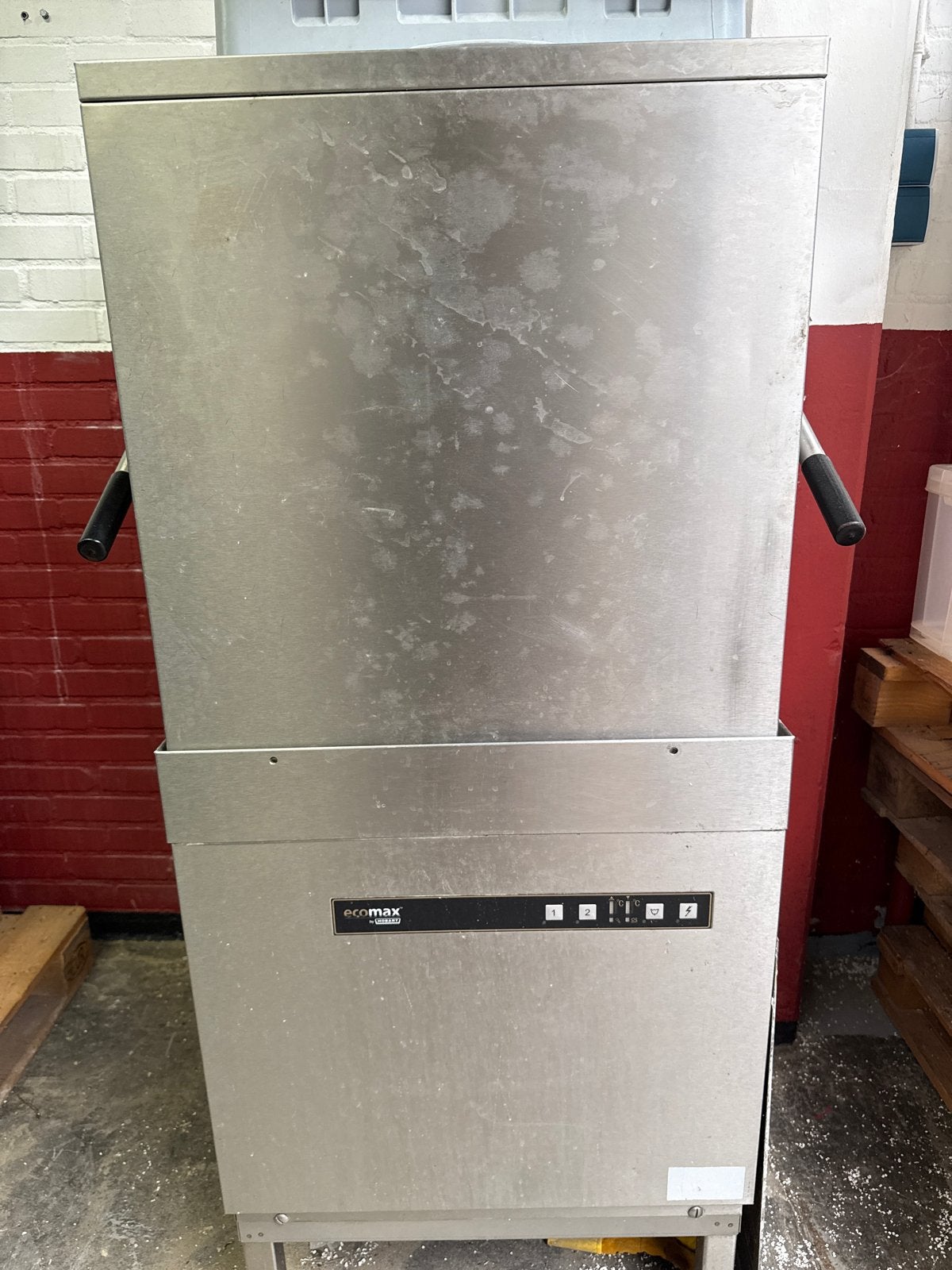 Ecomax doorschuif vaatwasser - professioneel, Ophalen, Gebruikt, 60 cm of meer, 14 tot 18 liter