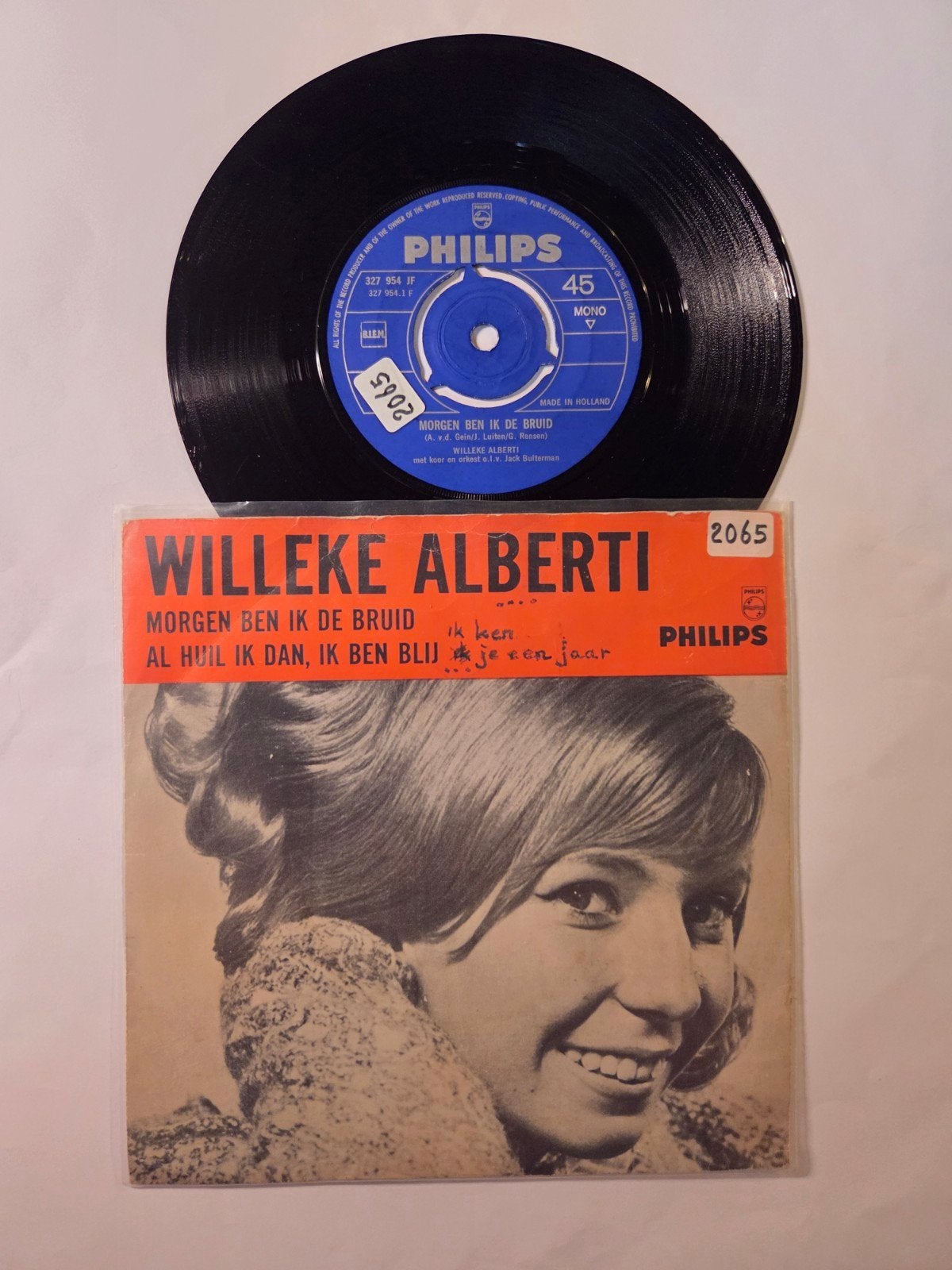 Willeke Alberti - Morgen ben ik de bruid, Gebruikt, 7 inch, Single, Ophalen of Verzenden