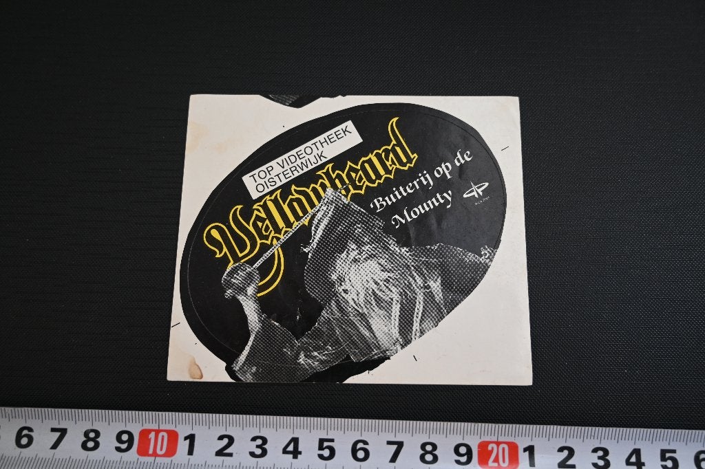 sticker top videotheek oisterwijk yellowbeard monty python, Ophalen of Verzenden, Zo goed als nieuw