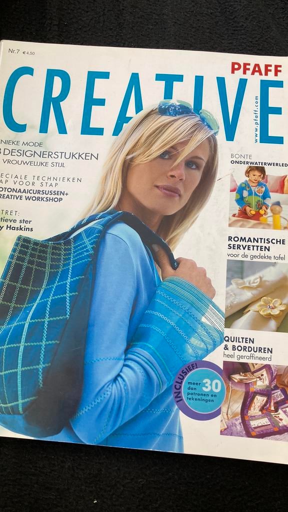 Pfaff  creatief  patronen, Ophalen of Verzenden, Gelezen, Borduren en Naaien