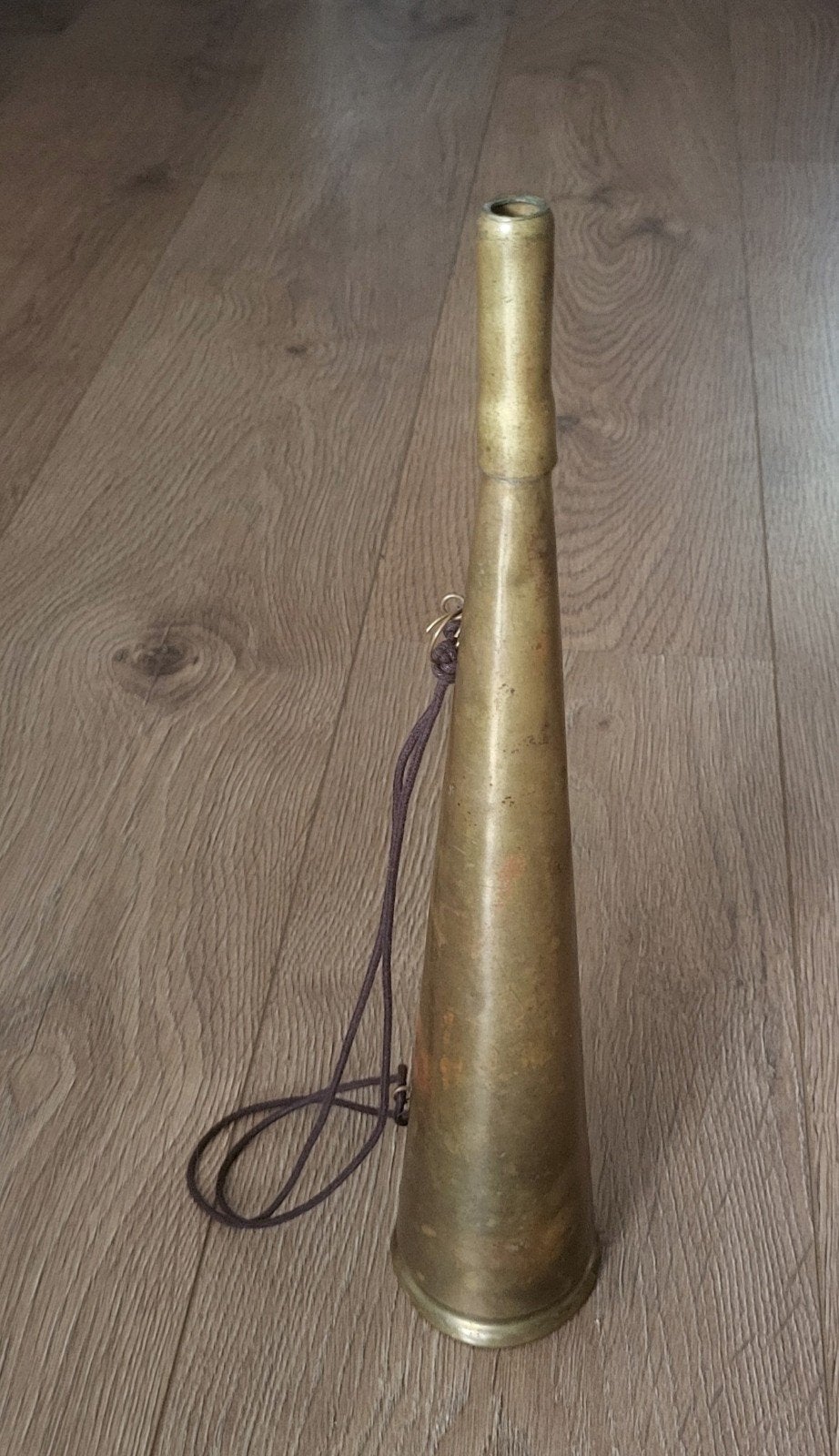 Oude koperen scheepstoeter, Ophalen of Verzenden