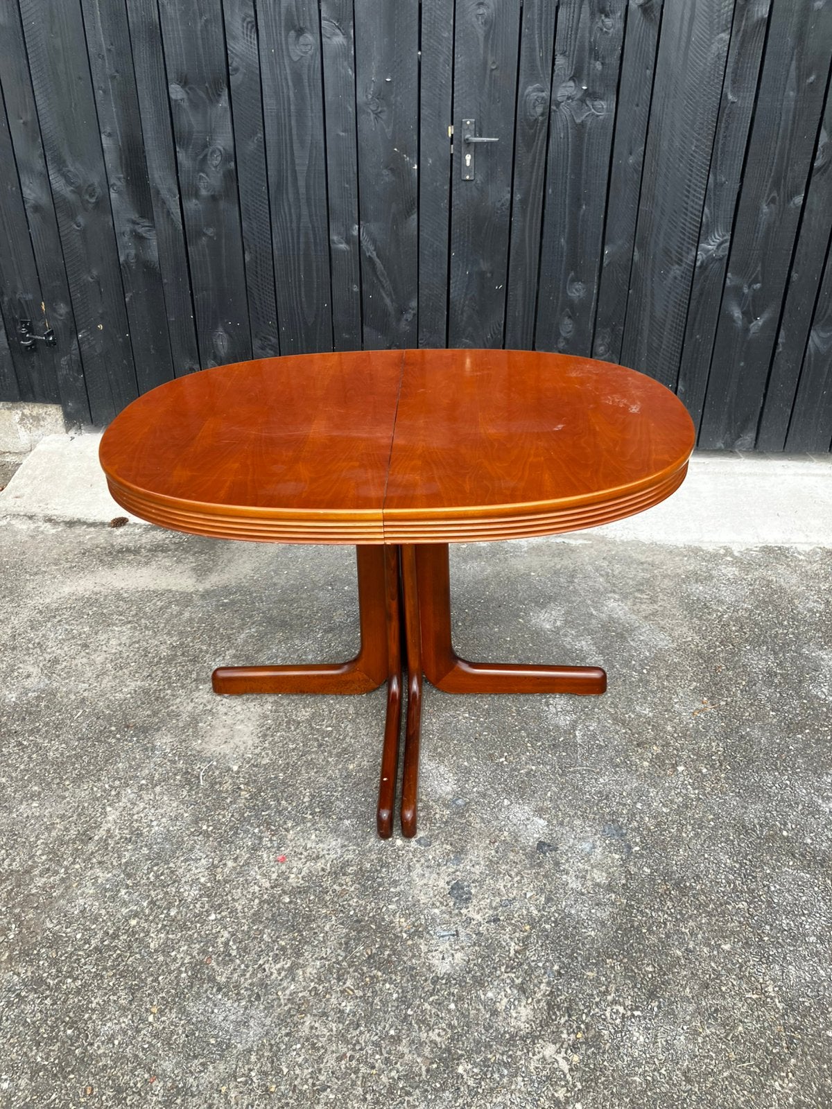 Vintage eettafel jaren 60/70. Deens design uitschuifbaar!!, Huis en Inrichting, Tafels | Eettafels, Gebruikt, 200 cm of meer, Rechthoekig