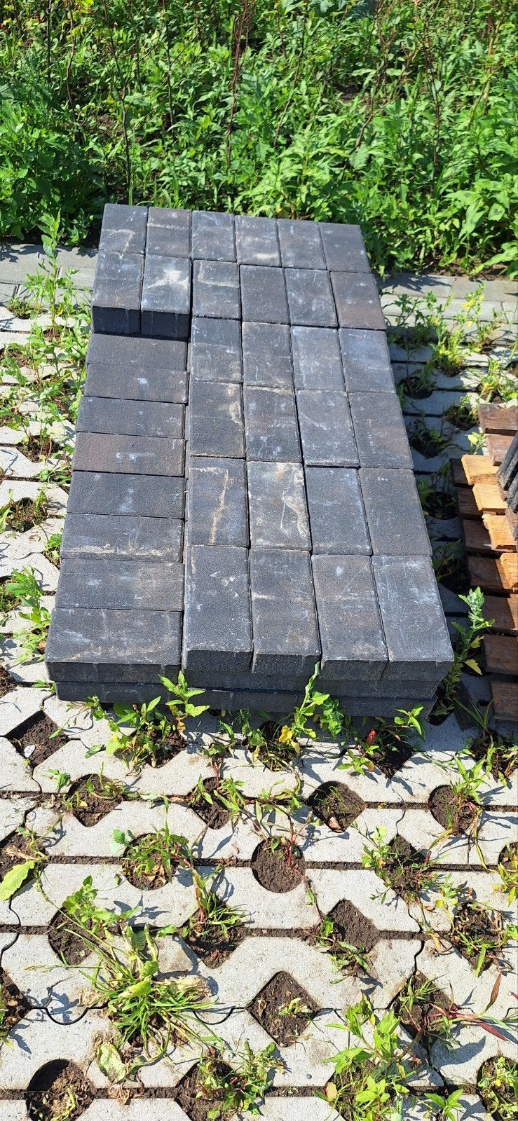 Klinkers en opsluitbanden, Ophalen, Beton, Klinkers