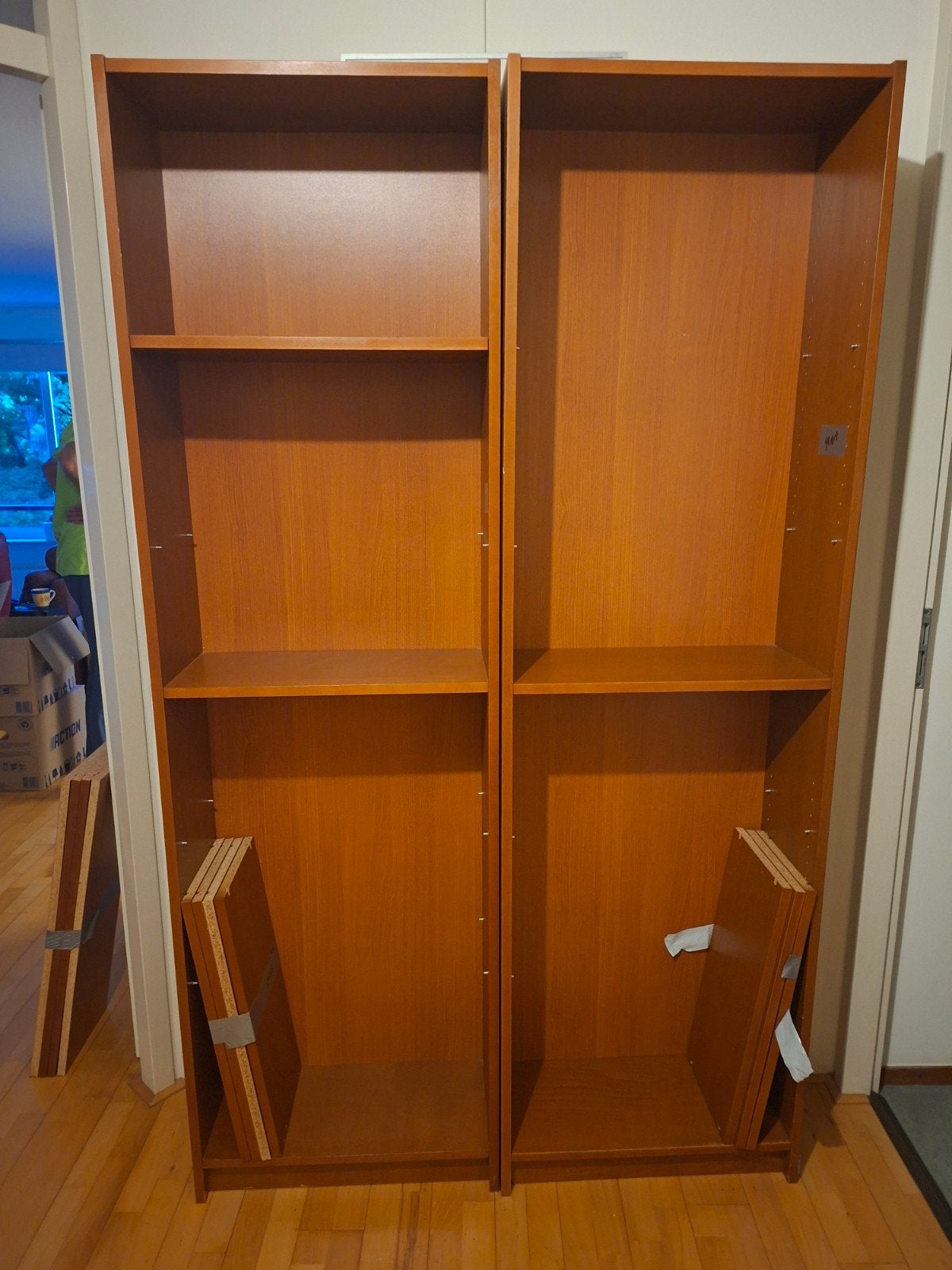 Ikea kersenrode Billy kasten, Ophalen, Met plank(en), Gebruikt, 200 cm of meer