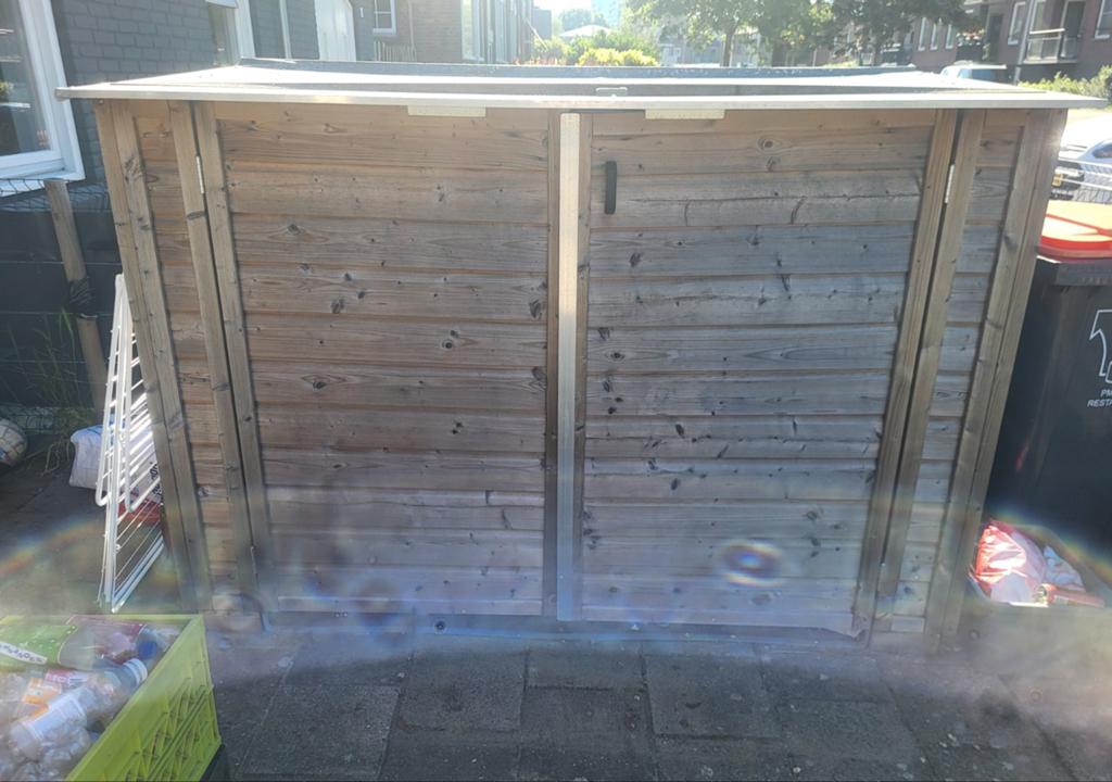 Fietsenberging of gewoon berging, Tuin en Terras, Ophalen of Verzenden, Nieuw, Overige typen