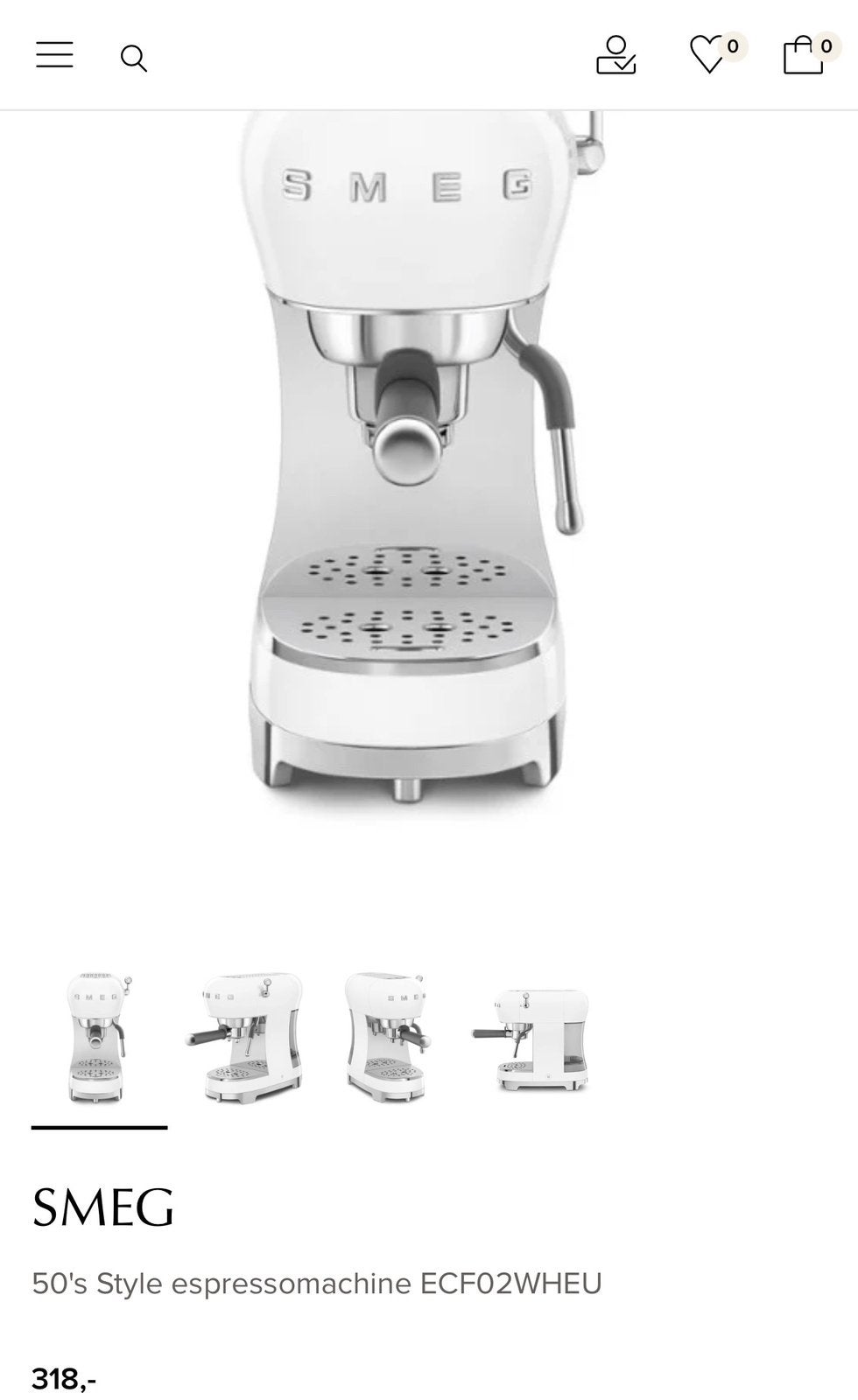 Smeg espressomachine, Ophalen of Verzenden, Nieuw, Espresso apparaat