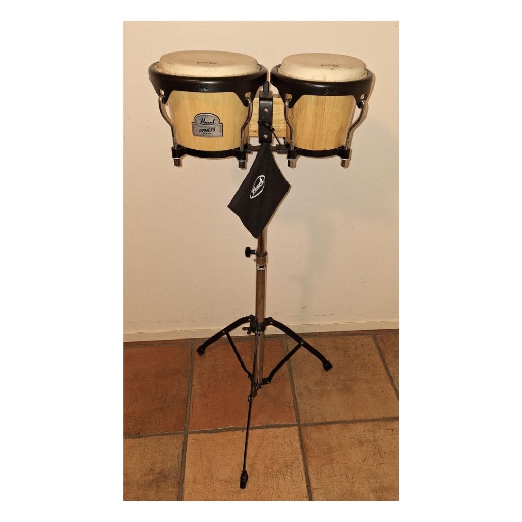 Pearl bongo's met stander - Yamaha keyboard en meer slagwerk, Gebruikt, De Slagwerkplaats, Overige soorten, Ophalen of Verzenden