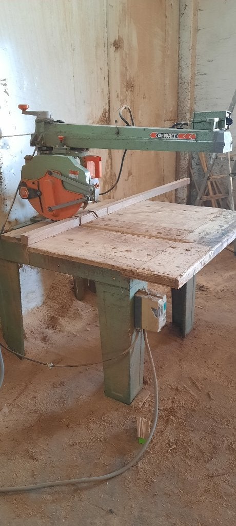 De Walt radiaal afkortzaag machine ., Ophalen, Gebruikt, 70 mm of meer, Afkortzaag