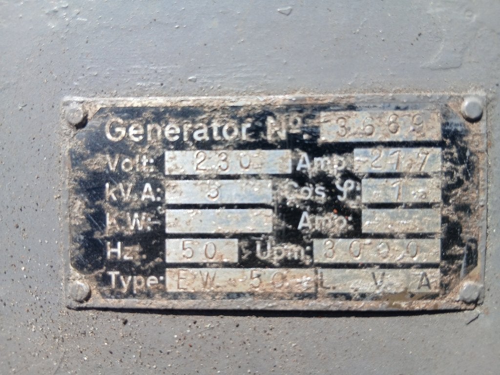 koolborstel generator, Ophalen, Gebruikt, 5 tot 10 kVA, Benzine