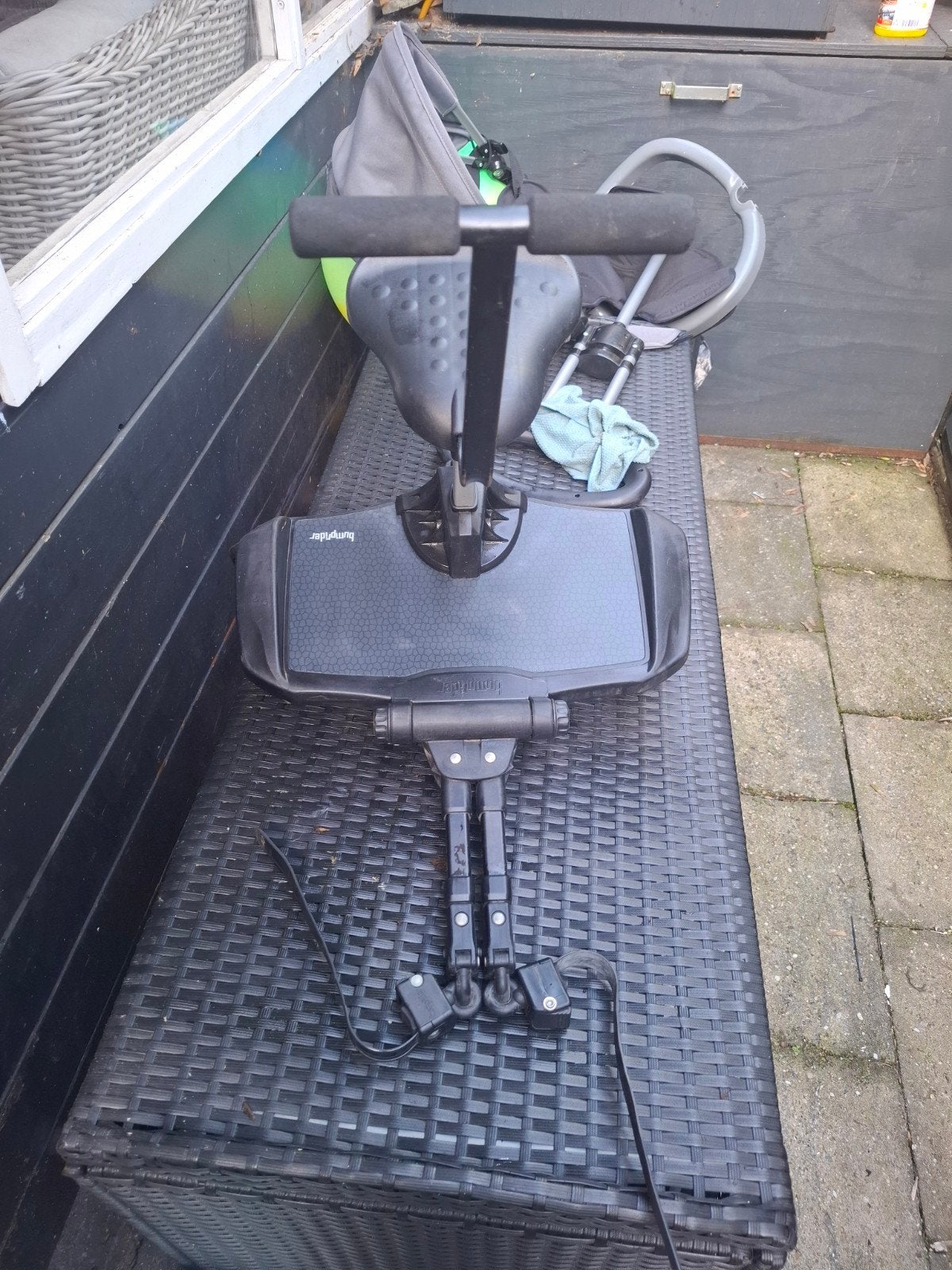 Bumprider meerijdplankje met zitje, Ophalen of Verzenden, Gebruikt
