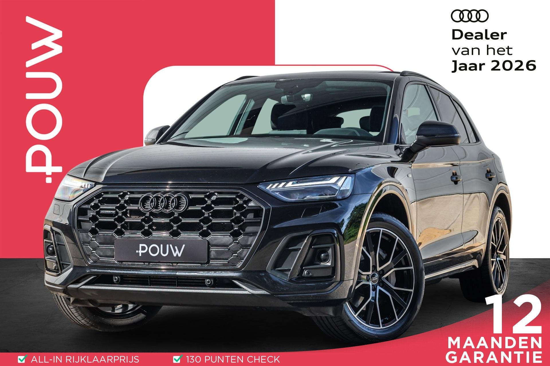 Audi Q5 50 TFSIe 299pk S edition | Panoramadak | Trekhaak |, Automaat, 14 kWh, Gebruikt, 4 cilinders