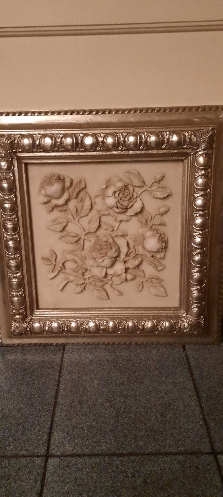 Mooi ingelijst 3D rozen kunstwerk, Ophalen of Verzenden