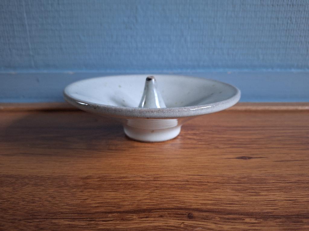 Olielamp uit Taizé, Huis en Inrichting, Woonaccessoires | Overige, Gebruikt, Steen/keramiek, Grijs, Overige stijlen, Ophalen of Verzenden