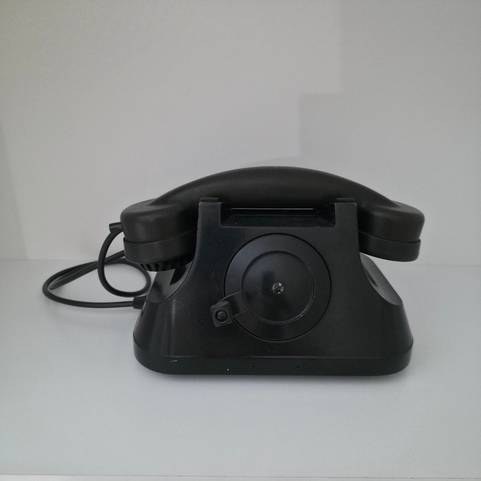 Retro Draaischijf Telefoon – Zwart, Telecommunicatie, Vaste telefoons | Niet Draadloos, Ophalen, Niet werkend