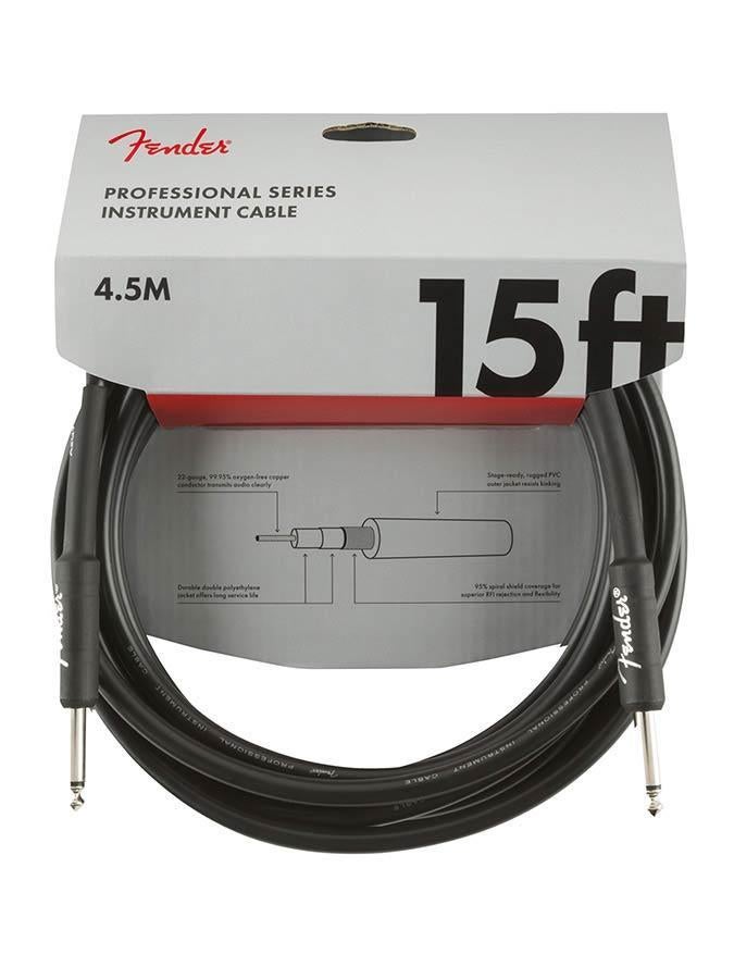 Fender Gitaarkabel Professional Series 4.5 Meter zwart, Muziek en Instrumenten, Kabels en Stekkers, Nieuw, Instrument, Ophalen of Verzenden