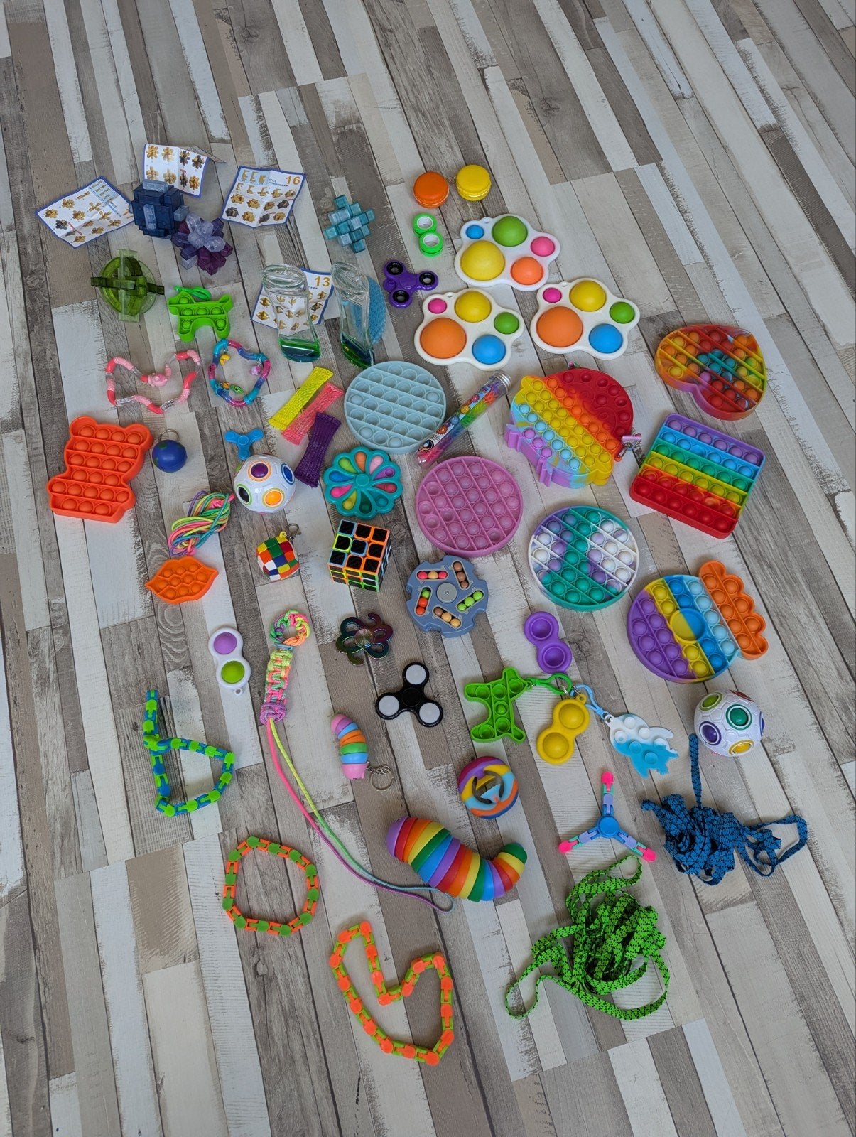 Grote collectie fidget toys en puzzels, Ophalen of Verzenden, Jongen of Meisje