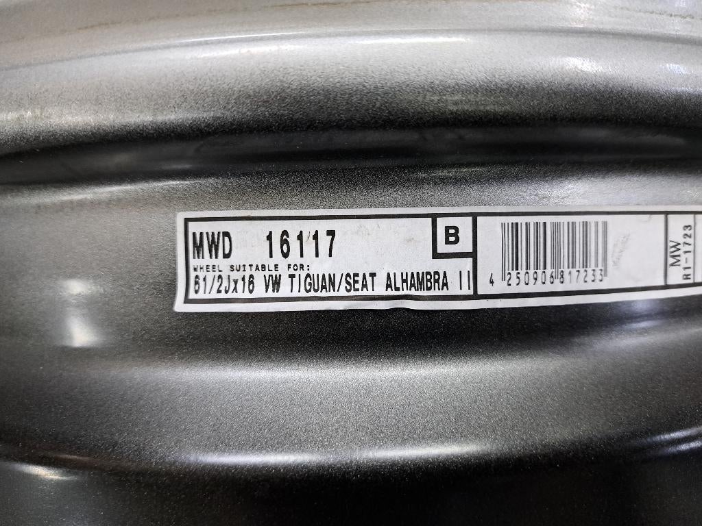 Reservewiel Volkswagen Tiguan / Sharan 16" Stalen velg, Ophalen of Verzenden, De Rie Automaterialen, Info@derieautomaterialen.nl
