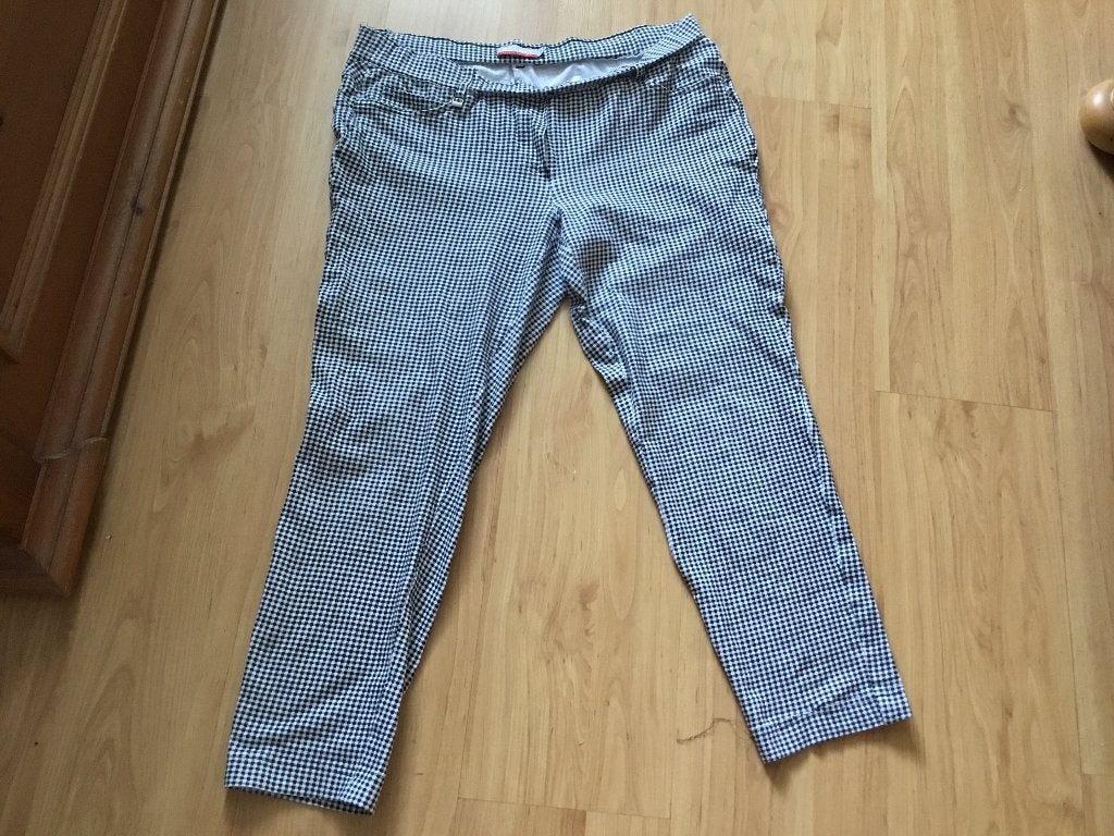 Geruite 3/4 broek van ascari. Maat 44, Ascari, Zwart, Maat 42/44 (L), Ophalen of Verzenden