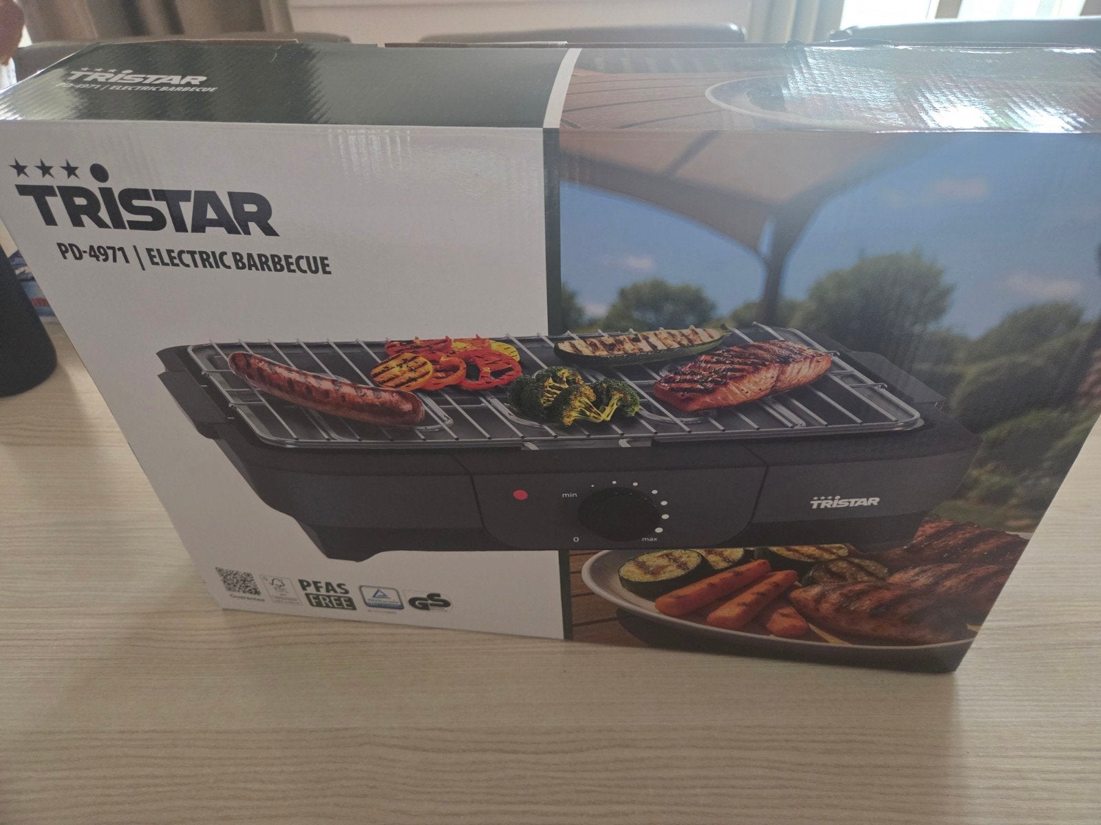 Tristar PD-4971 Elektrische Barbecue 1maal gebruikt, Ophalen of Verzenden, Zo goed als nieuw, Tristar